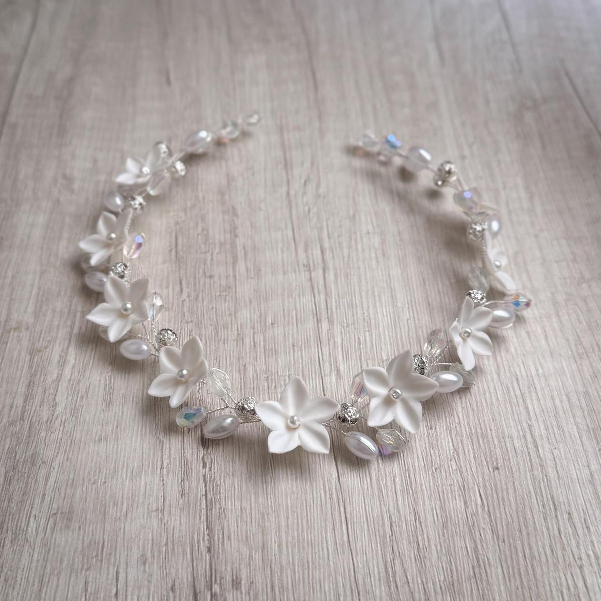 ANADE HANDMADE - TOCADO TIARA ACCESORIO CABELLO JOYAS DE NOVIA