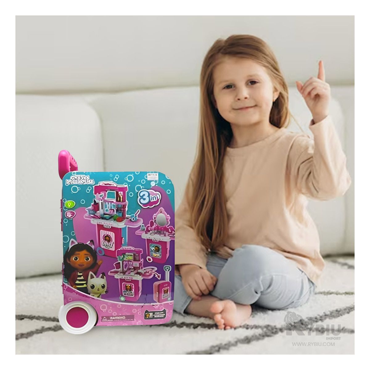 GENERICO - Combo Tocador para Niñas Multicolor Y+Banderitas Adhesivas