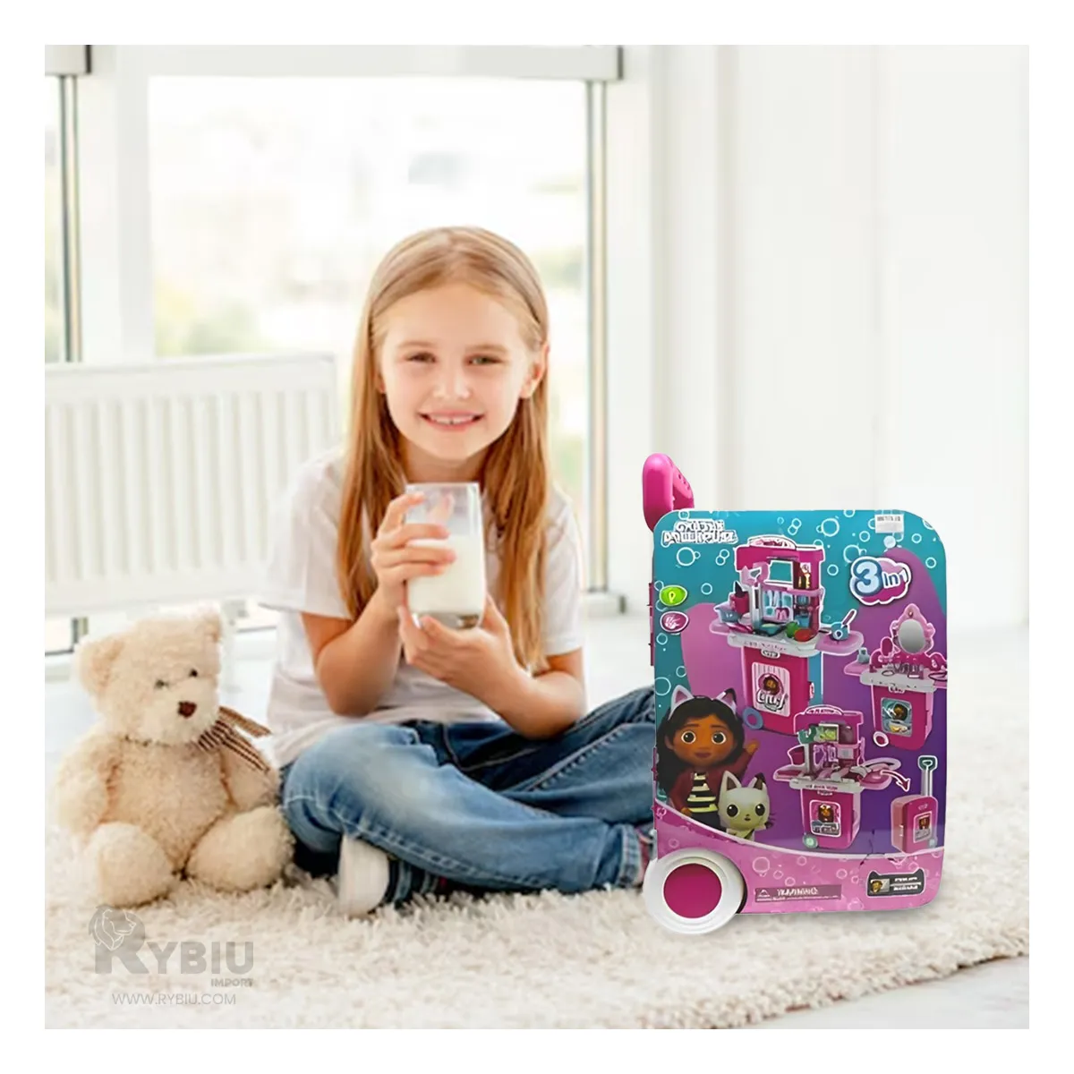 GENERICO - Combo Dinamico para Niña en Multicolor Y+Ligas de Regalo