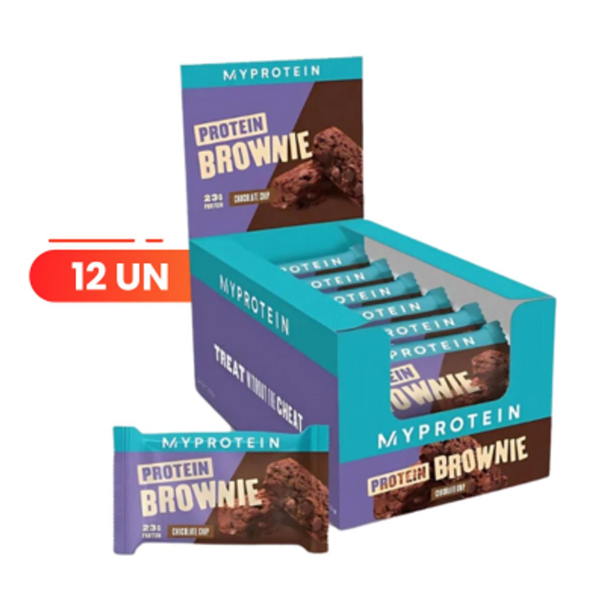 MYPROTEIN - SNACK PROTEICO - PROTEIN BROWNIE - MYPROTEIN - 12 UND