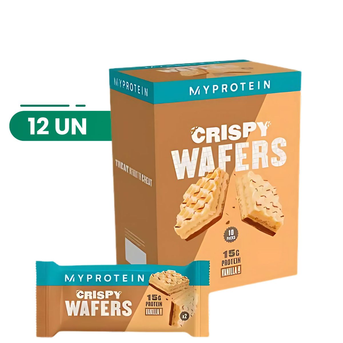 MYPROTEIN - SNACK PROTEICO - CRISPY WAFERS - MYPROTEIN - 10 UNIDADES
