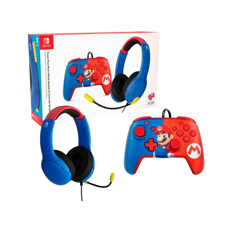 NINTENDO - Mando Nintendo Switch Incluye Audifono con Micro Mario