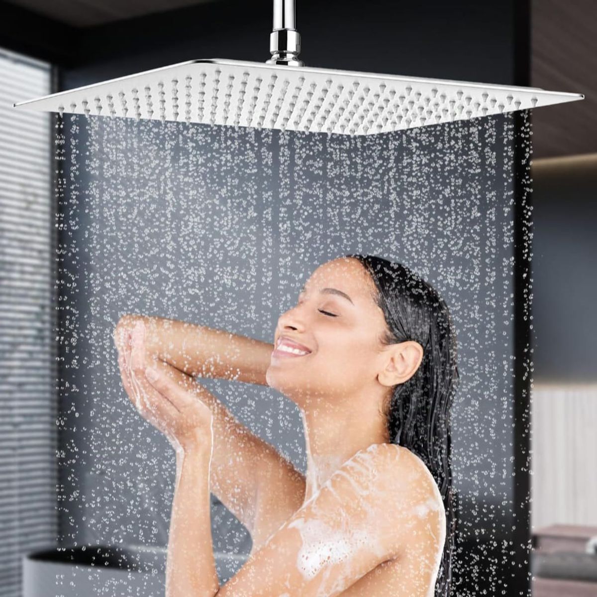 GENERICO - Cabeza Ducha Española 16 Pulgadas (40x40cm) Acero inoxidable SS304