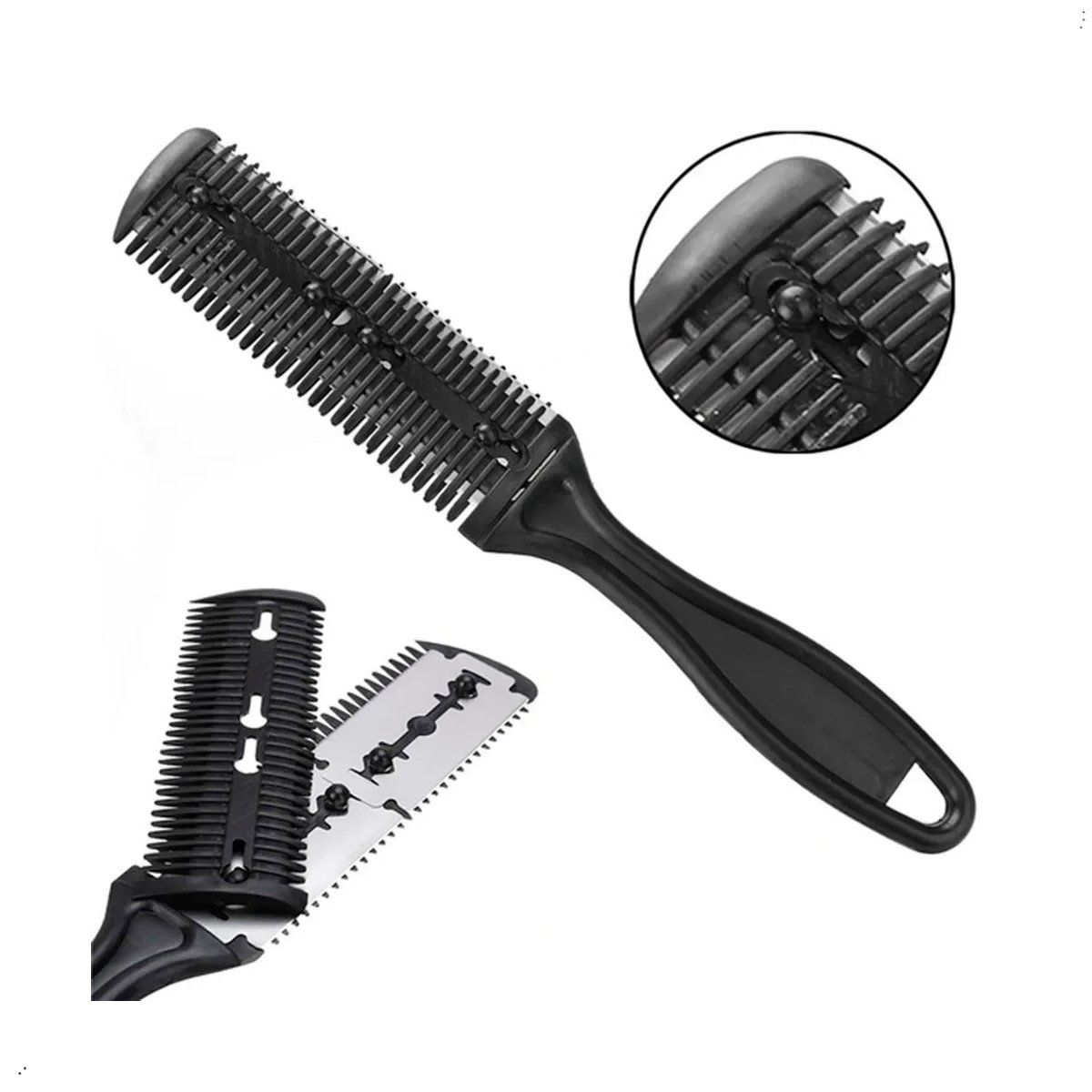 GENERICO - Combo Tijera Peluqueria de Corte Pulir Tornasol Peine