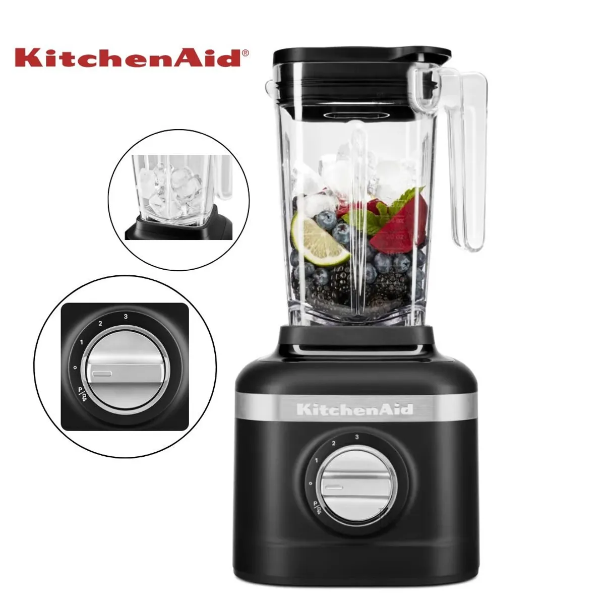 KITCHENAID - Licuadora Kitchenaid de 650W Negra 1.4 Litros