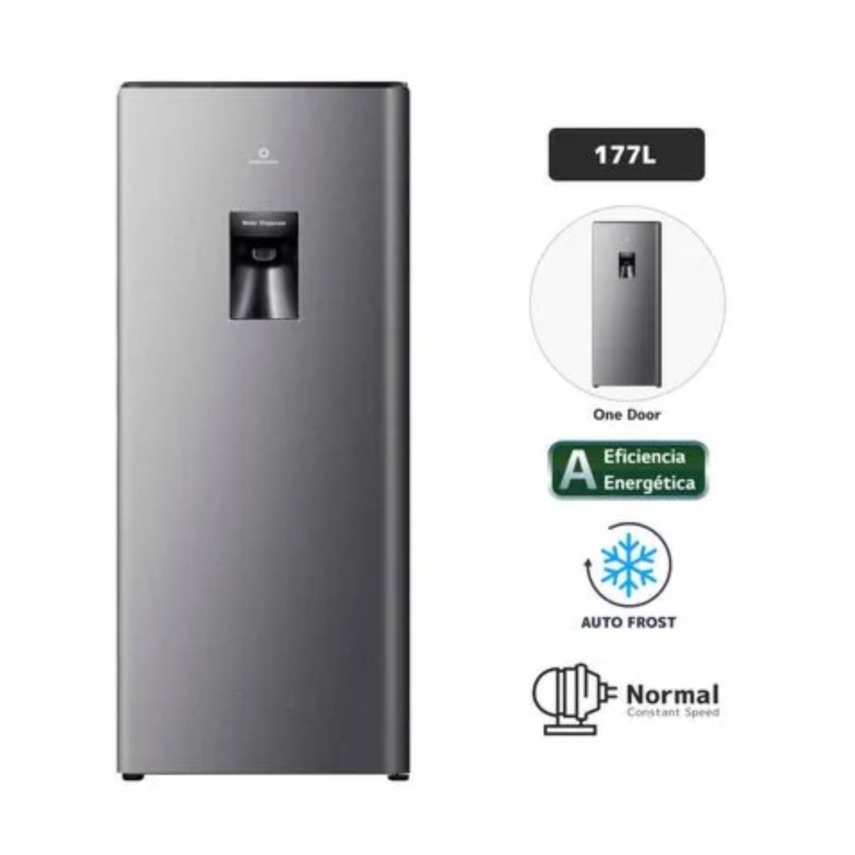 INDURAMA - REFRIGERADORA INDURAMA  TOP FREEZER  RI-289D  CROMA