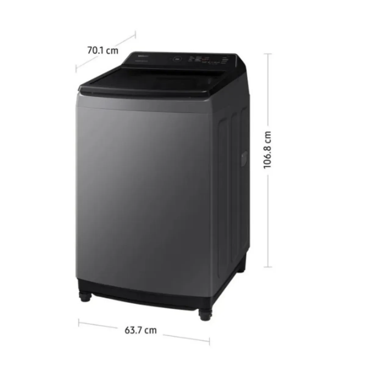 SAMSUNG - LAVADORA SAMSUNG 17KG WA17CG6441BDPE SMART ECOBUBBLE GRIS