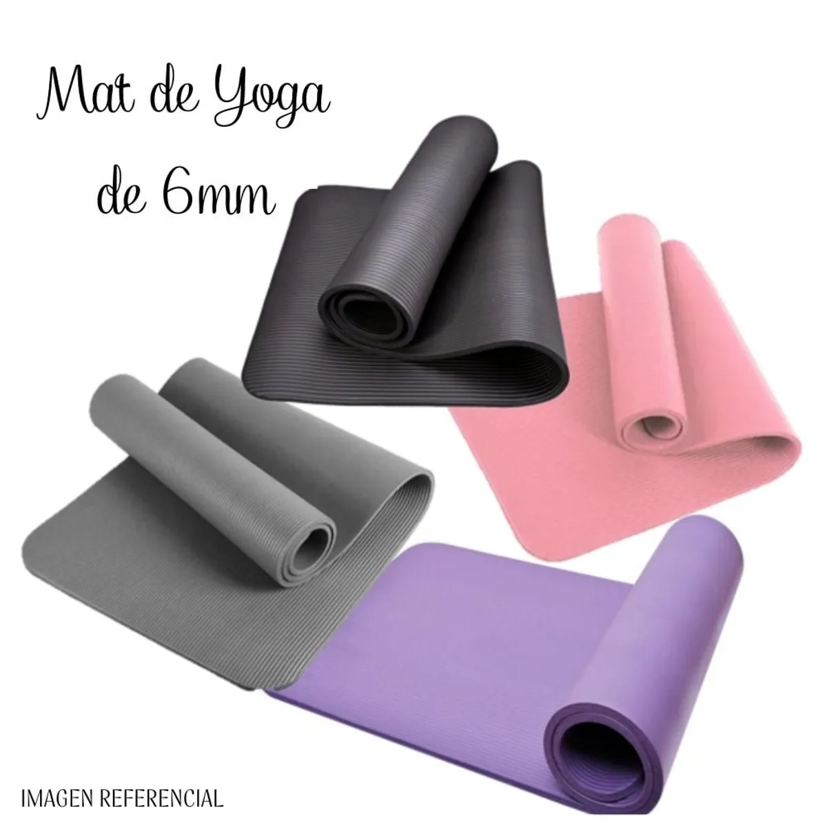 GENERICO - Mat de Yoga 6mm para hacer Ejercicios