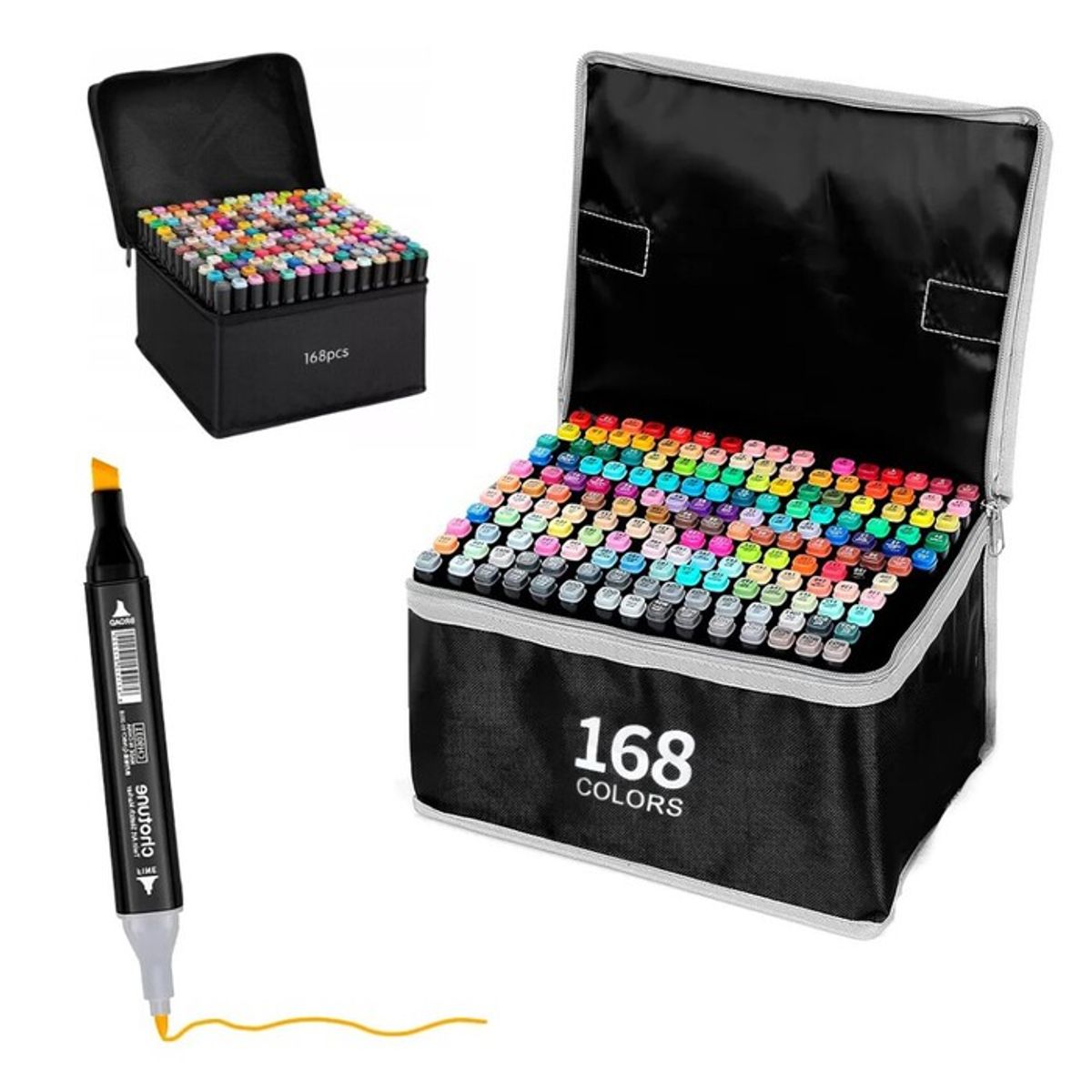 GENERICO - Mini Set Arte-Dibujo 41Pzs Diseño Dino + Set de 168 Plumones