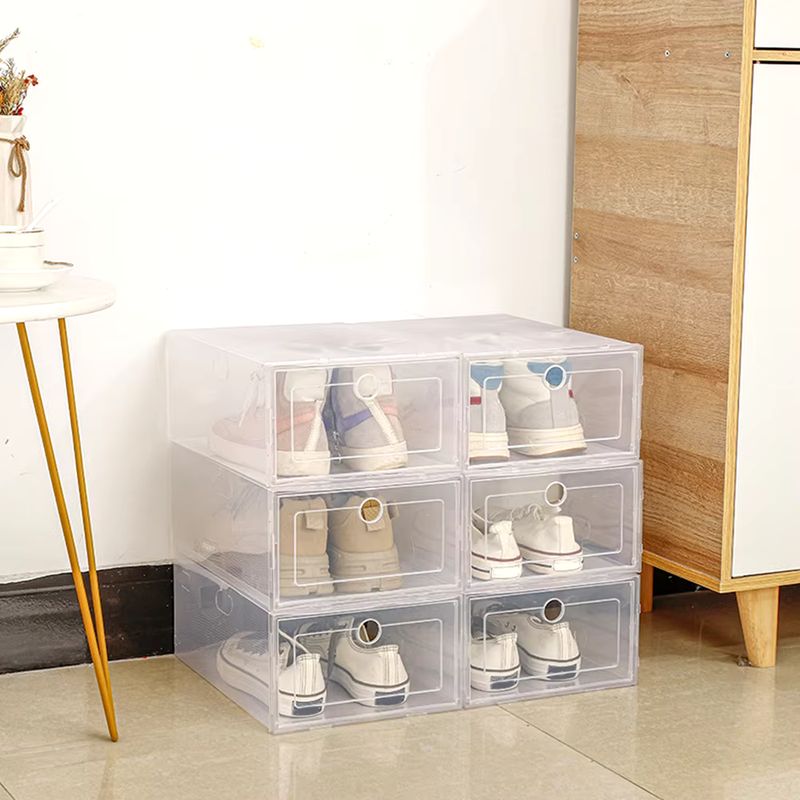 GENERICO - Set x 6 Cajas Apilables Organizadoras de Zapatos - Transparentes
