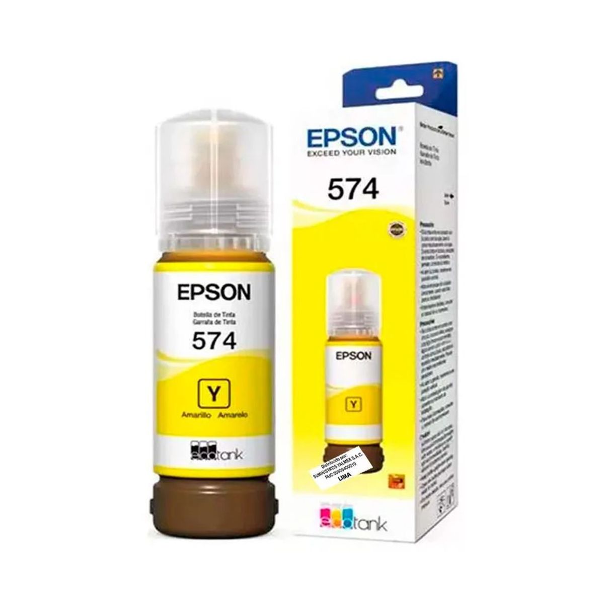 EPSON - Tinta Epson AMARILLO T574 EcoTank L18050 L8050 70ML