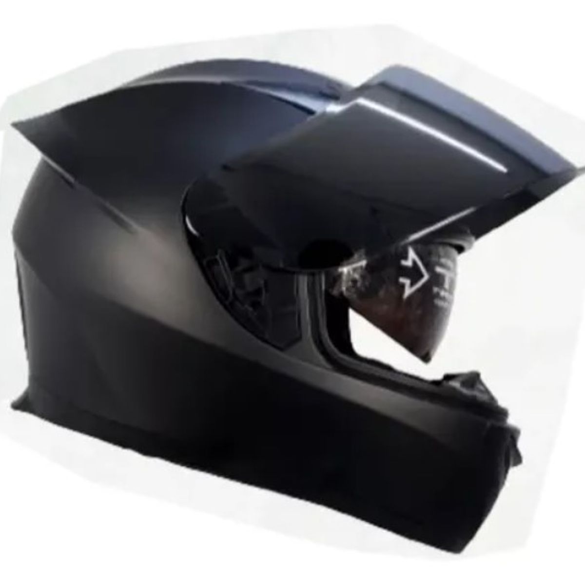 GENERICO - CASCO MOTO CES CERTIFICADO DOBLE VISOR MATE - TALLA S
