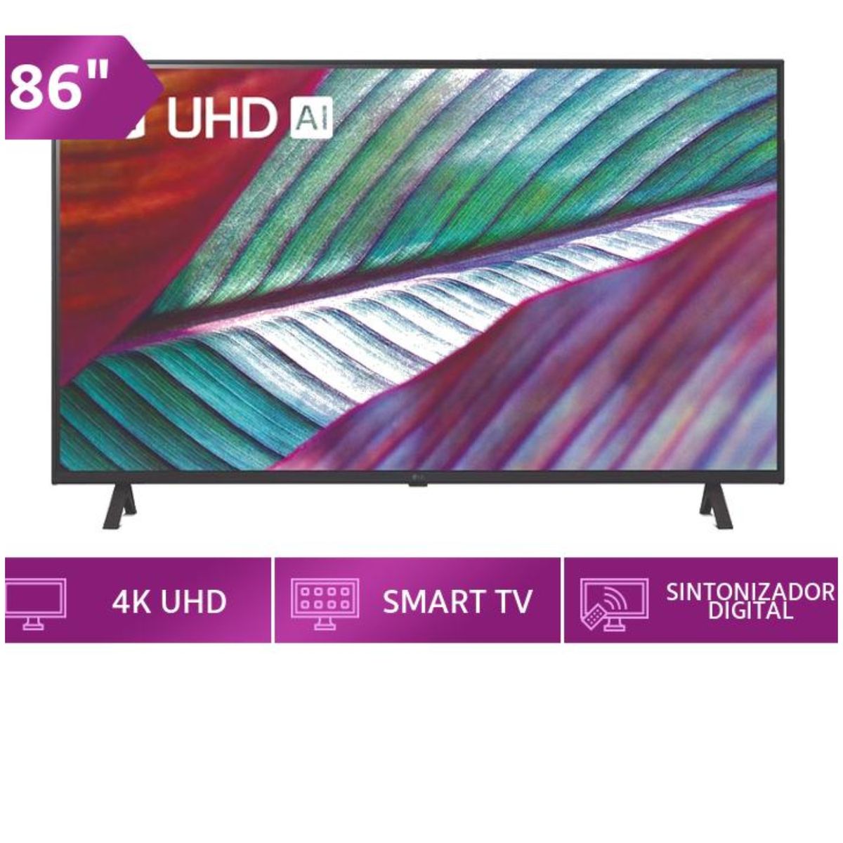 LG - TELEVISOR LG 86 PULG. LED SMART TV UHD 4K CON THINQ AI 86UR8750PSA