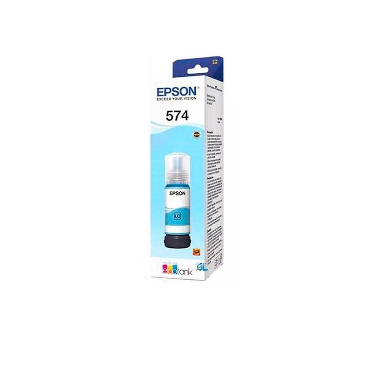 EPSON - Botella Tinta Epson CIAN CLARO 574 T574 Ecotank L8050 L18050