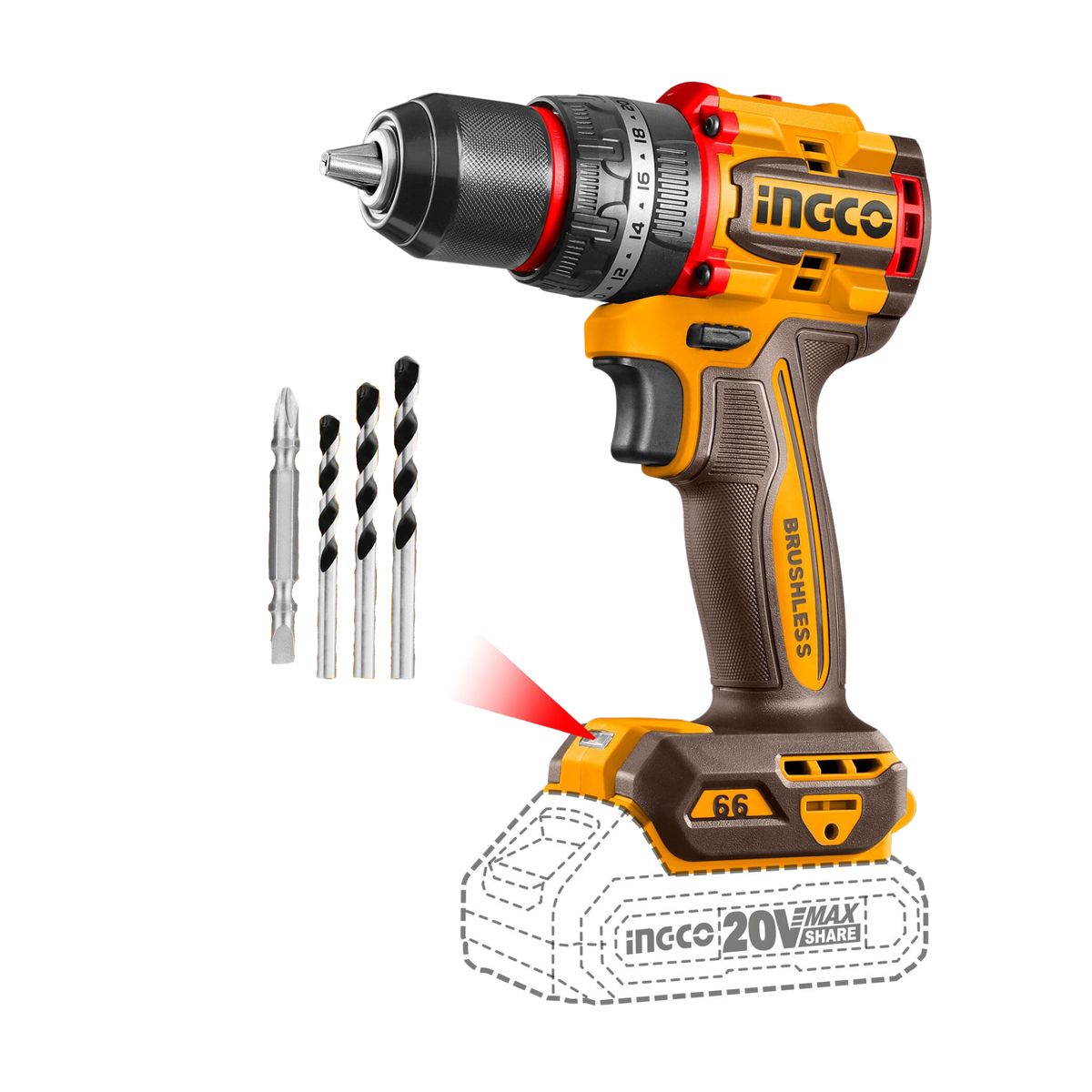 INGCO TOOLS - Taladro percutor 66nm industrial Ingco
