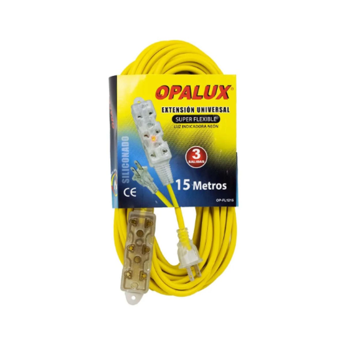 OPALUX - Extensión Universal Siliconada 15M OP-FL1215 OPALUX