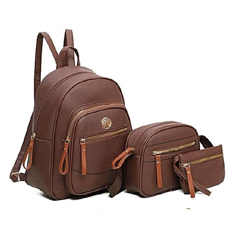 GENERICO - Set Mochila Morral y Billetera Biocuero - V1