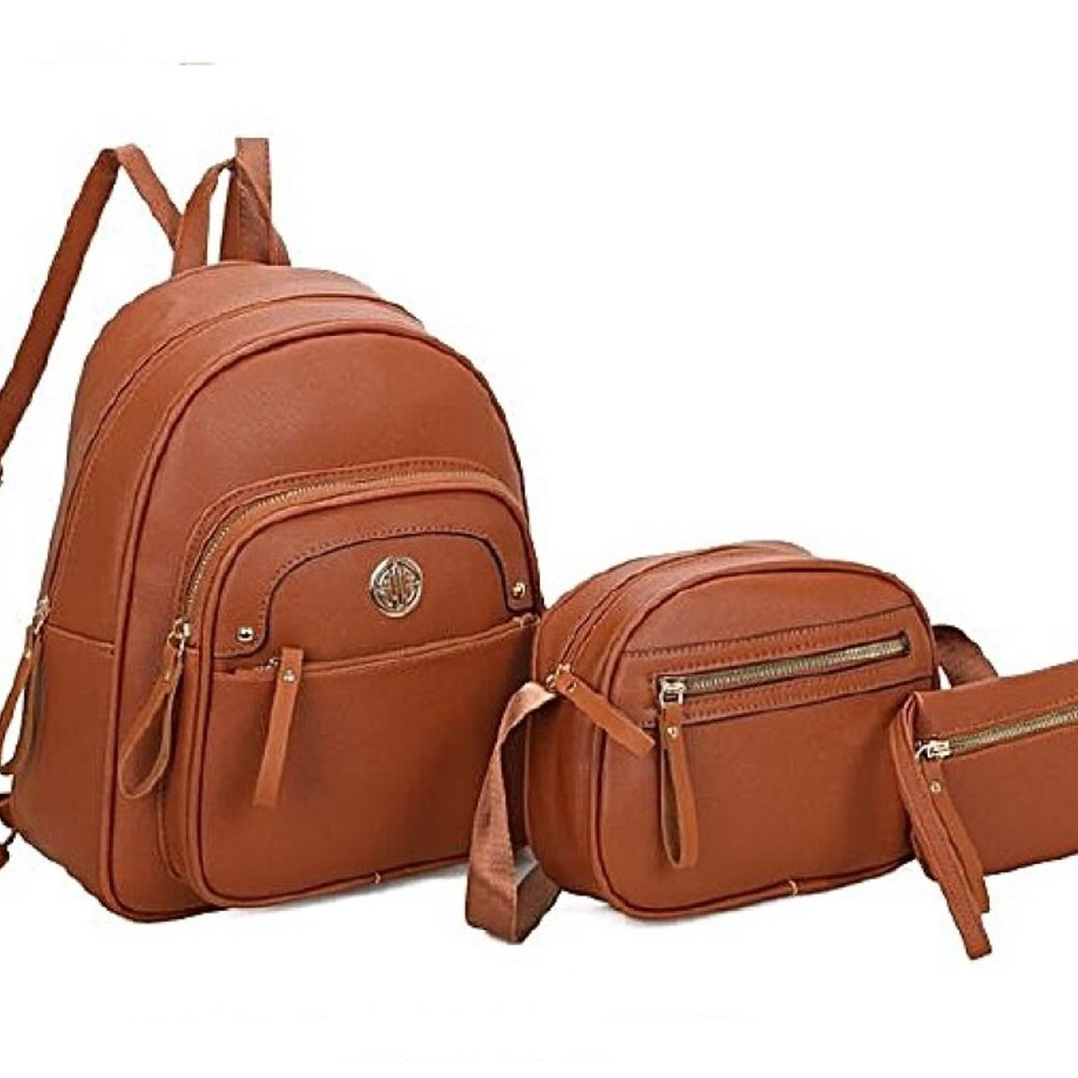 GENERICO - Set Mochila Morral y Billetera Biocuero - V2