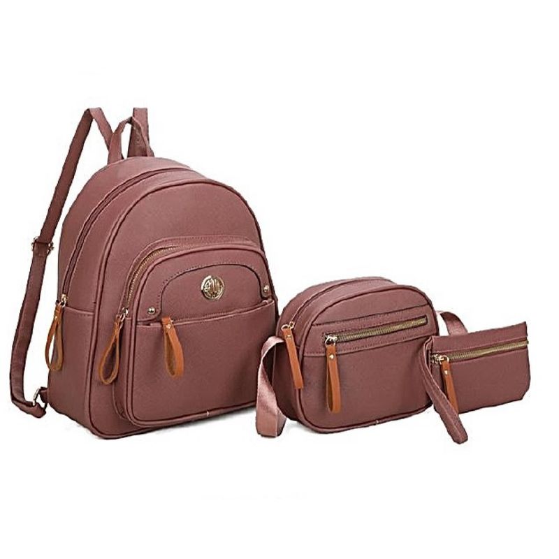 GENERICO - Set Mochila Morral y Billetera Biocuero - V2