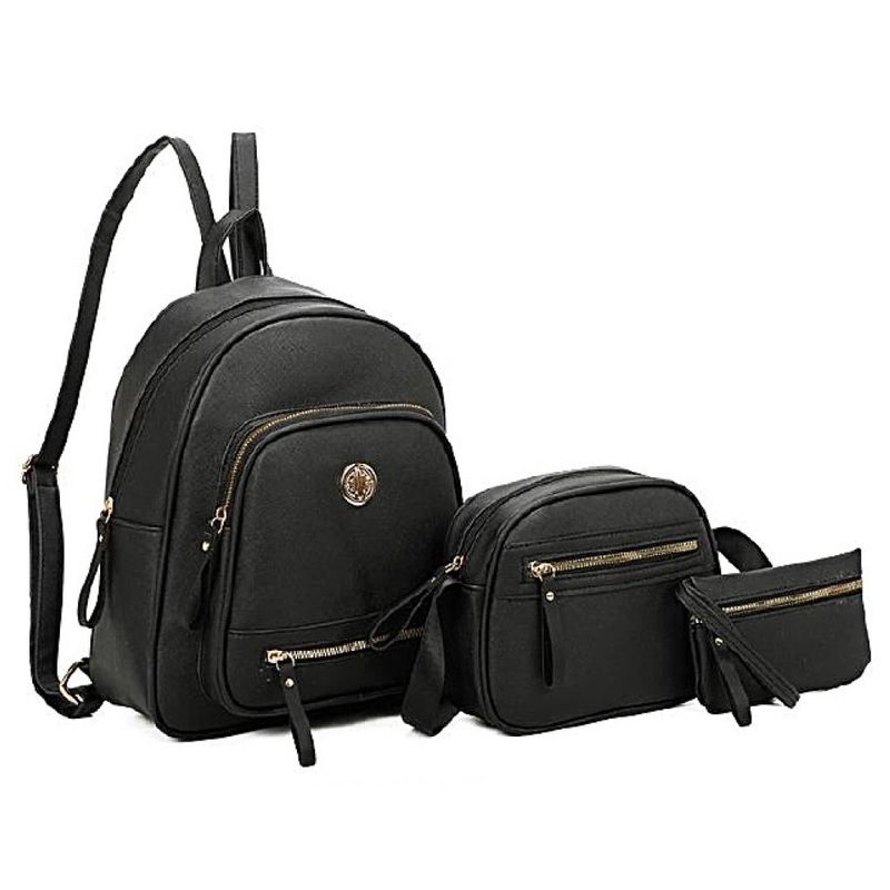 GENERICO - Set Mochila Morral y Billetera Biocuero - V3