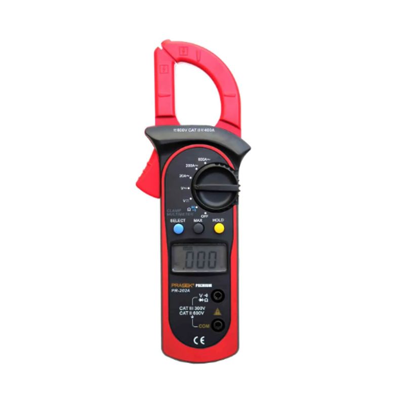 PRASEK - Pinza Amperimétrica Digital PR-202A PRASEK