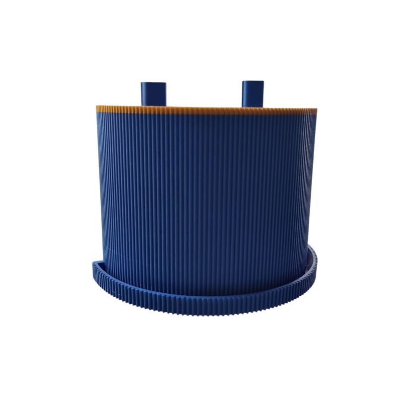 GYPSYZONE - Maceta colgante de pared redondo impreso en 3d azul GypsyZone
