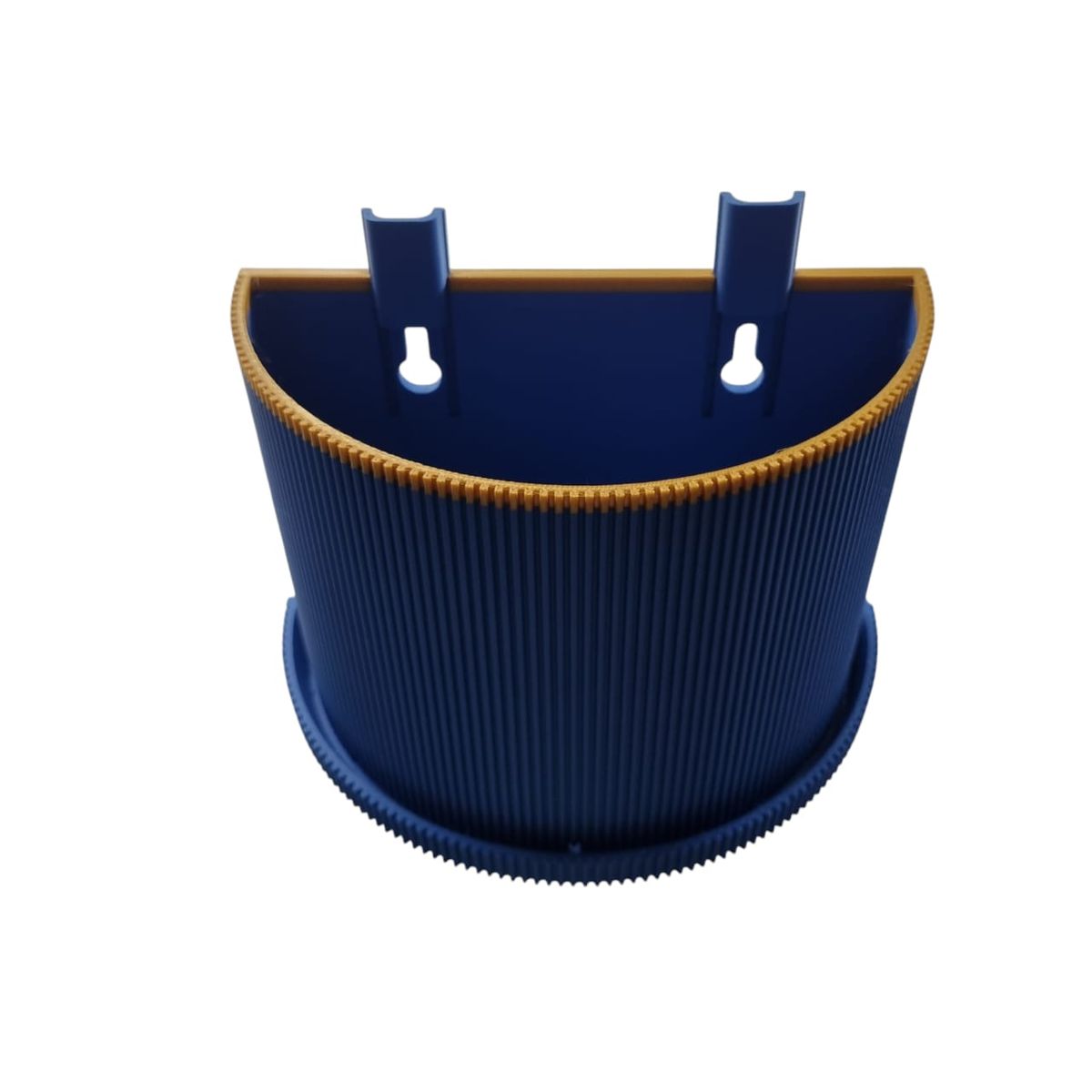 GYPSYZONE - Maceta colgante de pared redondo impreso en 3d azul GypsyZone