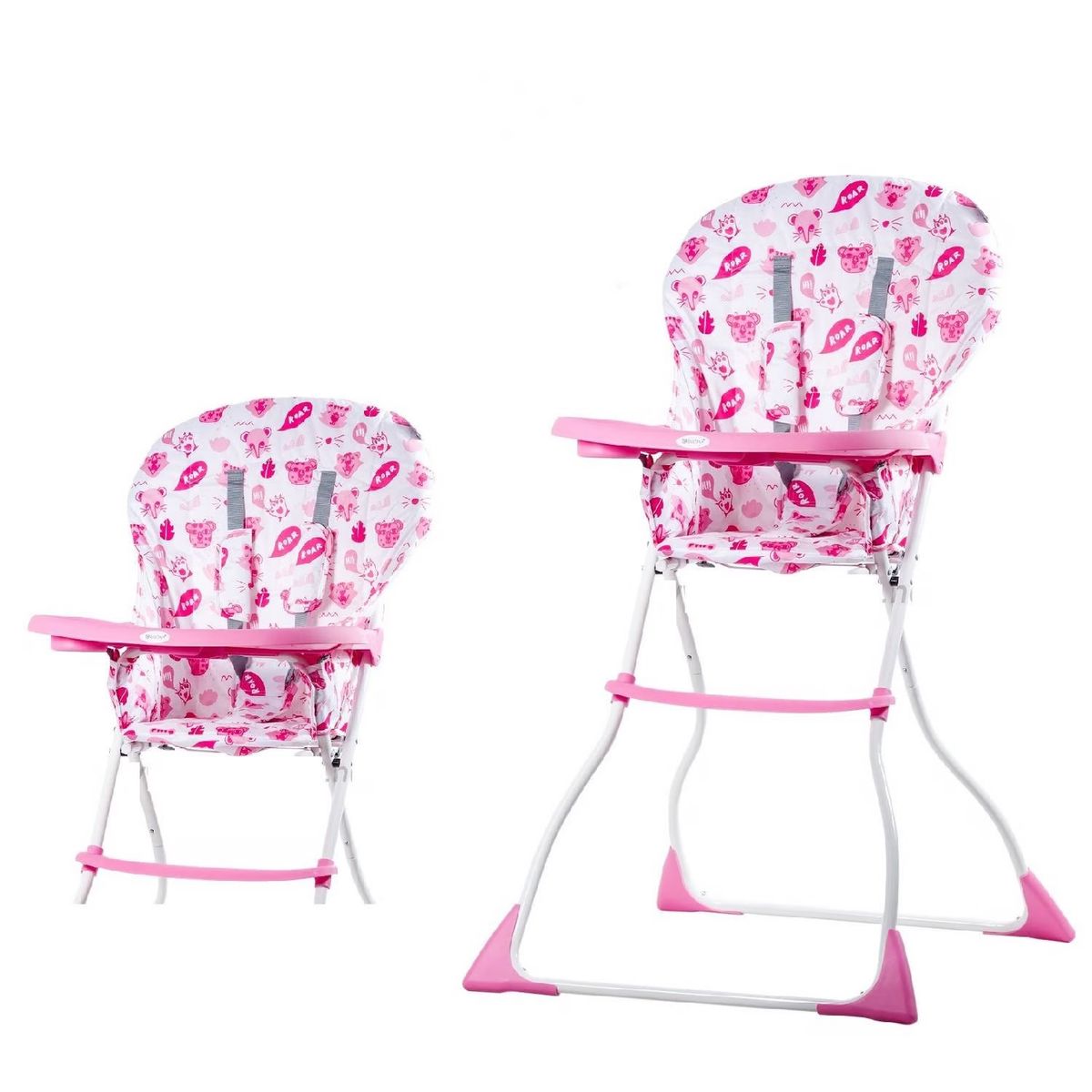 EBABY - Silla de Comer Plegable Cassie Rosado