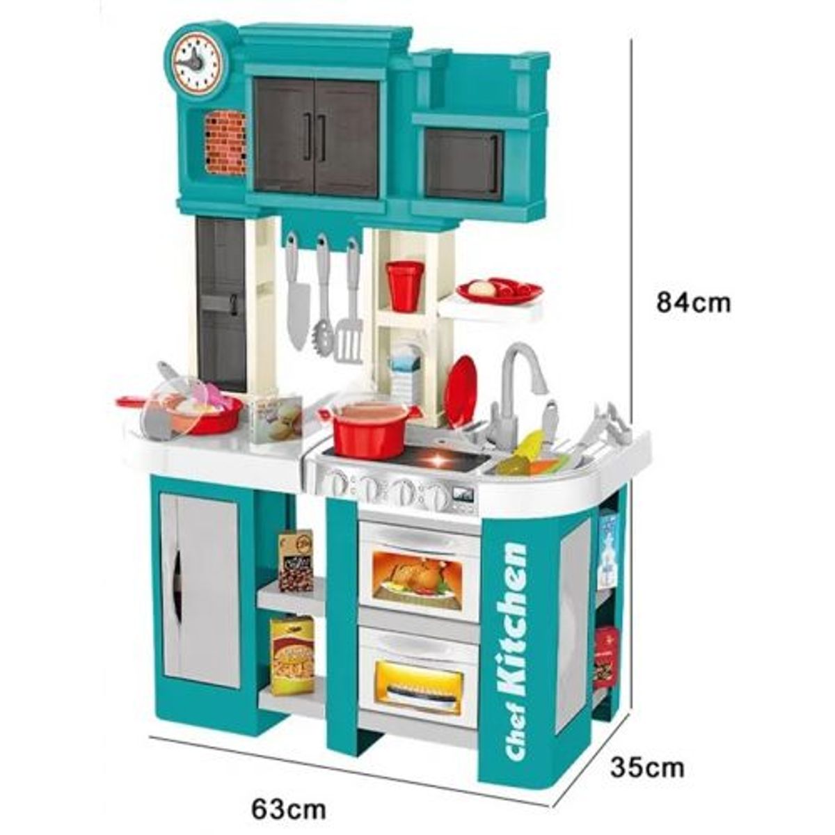 GENERICO - Cocina Para Niñas Musical 60 Pcs