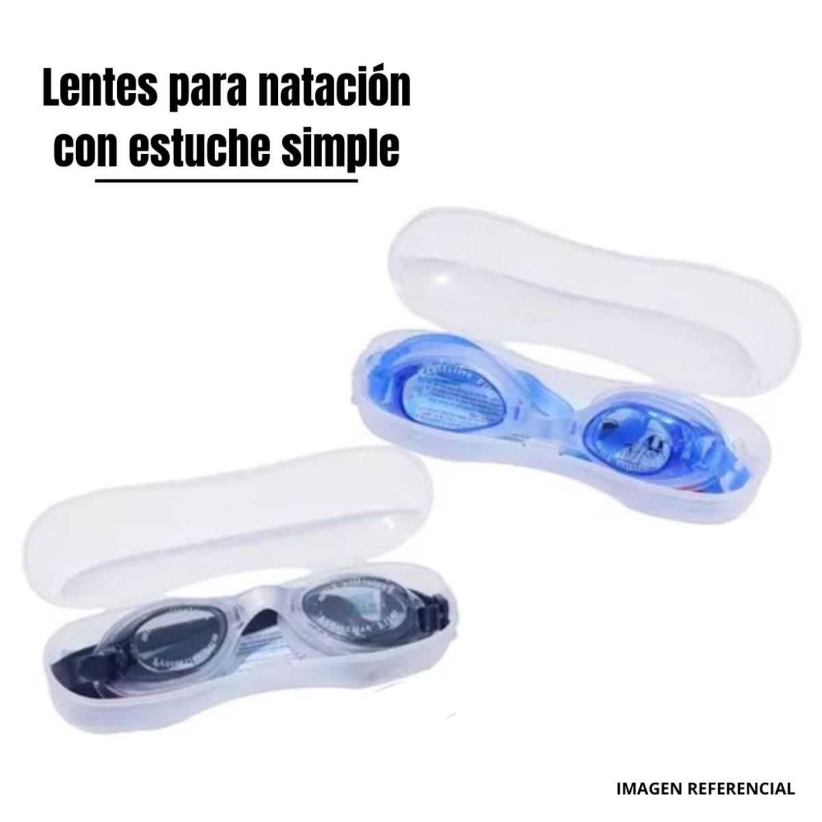 GENERICO - Lentes de Natación con Estuche Simple NZ