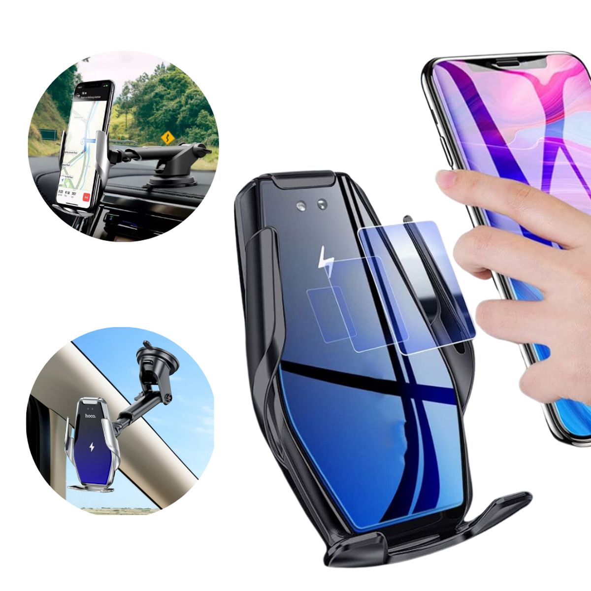 HOCO - Soporte Holder Cargador Magnetico Carga Rapida Inalambrica HOCO 15W