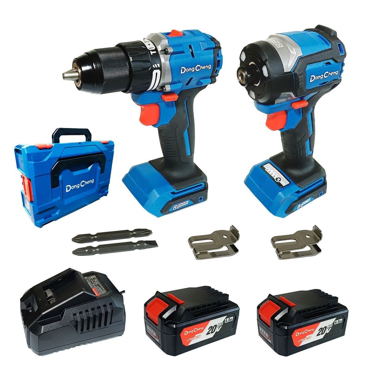 DONGCHENG - Combo DCKIT26EK Taladro Percutor + Atornillador Impacto 20V Brushless