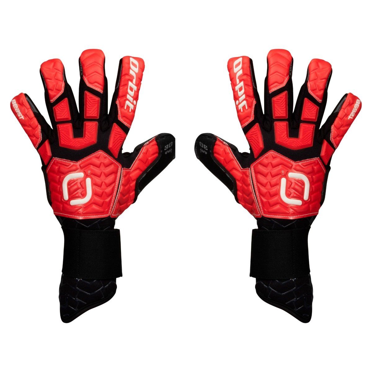 ORBIT - Guantes de Arquero Futbol Orbit Beast talla 8 rojo