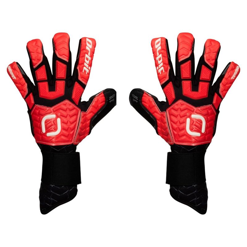 ORBIT - Guantes de Arquero Futbol Orbit Beast talla 8 rojo