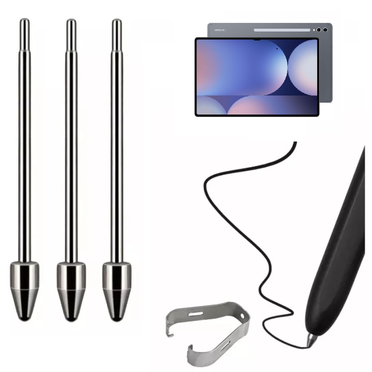 KAILI - 3 Puntas Metal Para S Pen Samsung galaxy tab s10 plus y s10 ultra