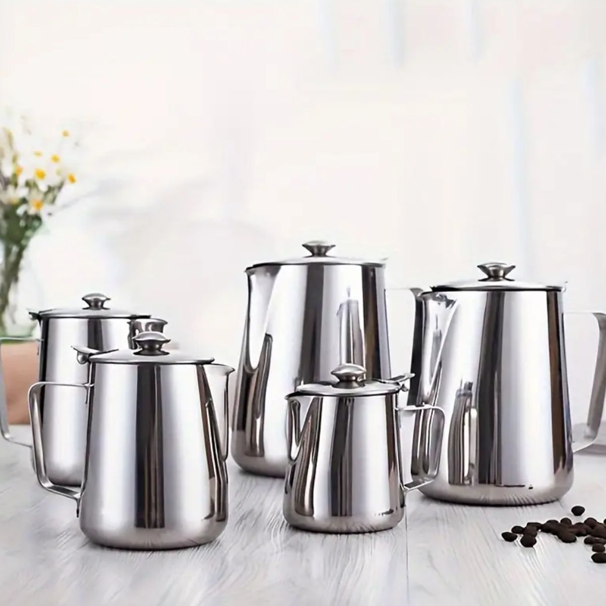 GENERICO - Jarra Barista 2000 ml con tapa