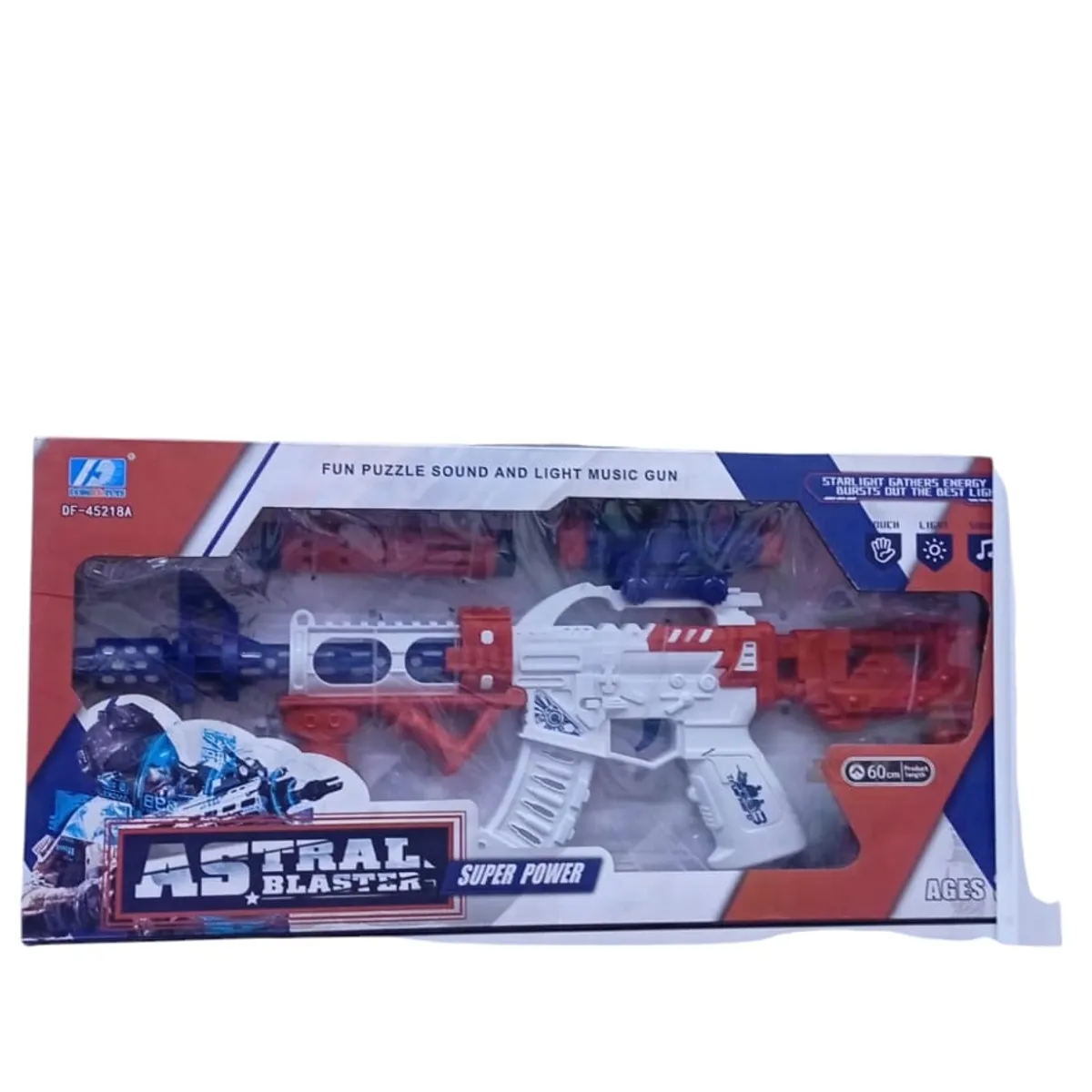 GENERICO - PISTOLA DE JUGUETE 60 CMS CON LUCES Y SONIDO