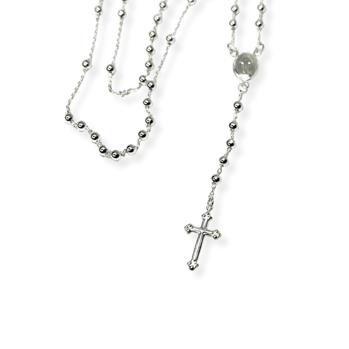 SANTORAL - Rosario Medalla Milagrosa 50cm - Plata