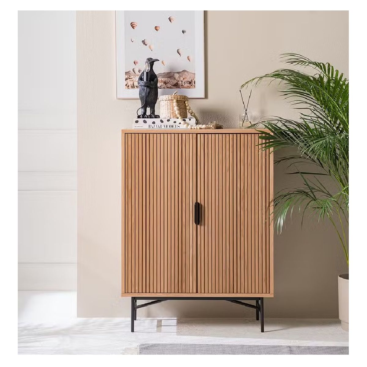 GENERICO - Aparador Moderno Coco Marrón Claro R&R MUEBLES