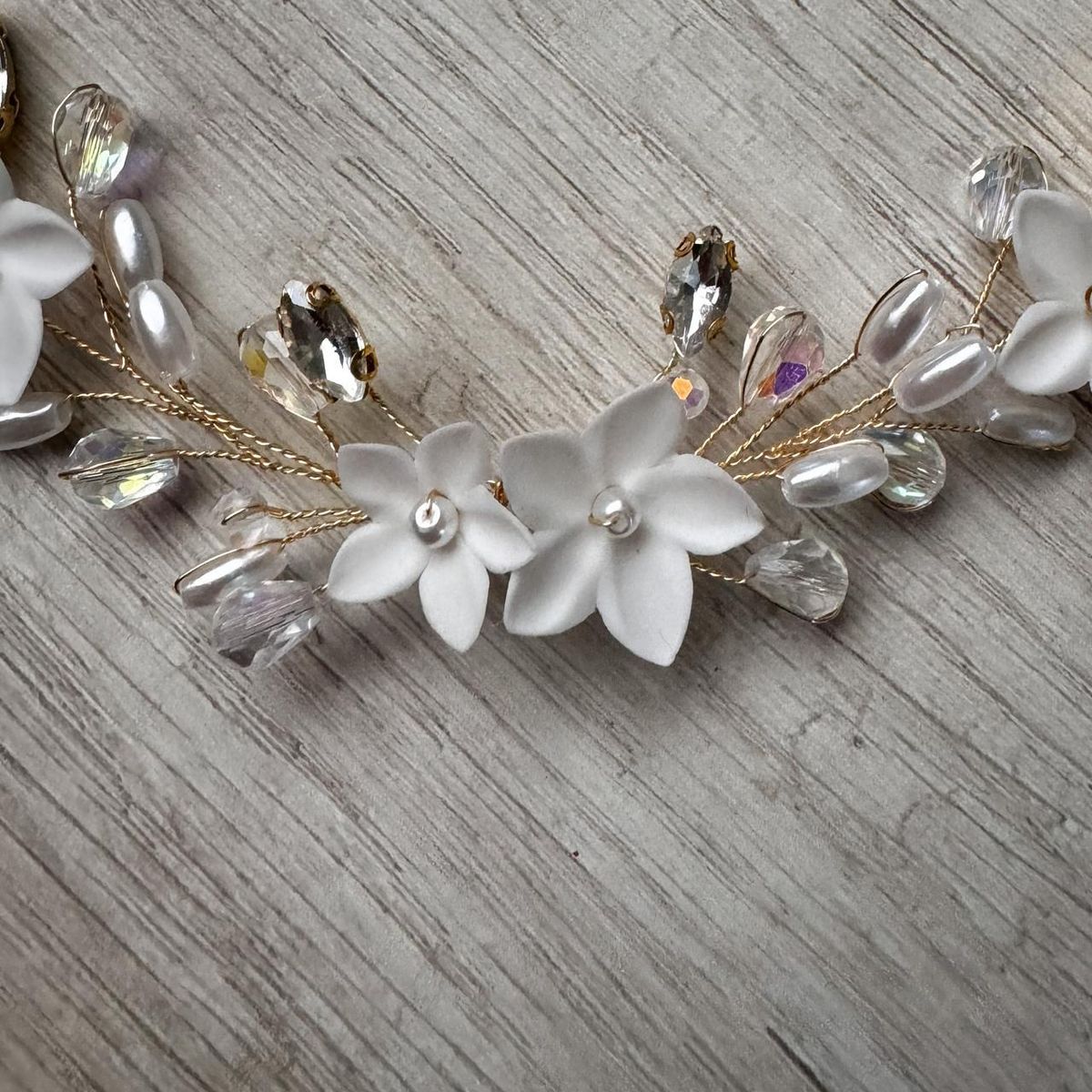 ANADE HANDMADE - TOCADO TIARA ACCESORIO CABELLO JOYAS DE NOVIA