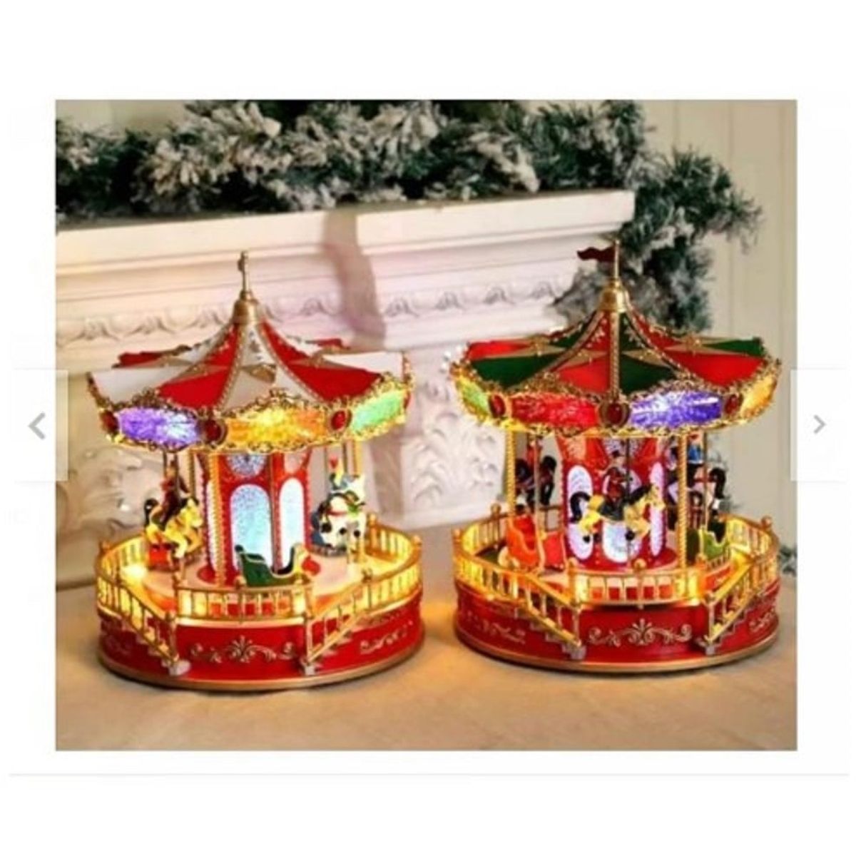 GENERICO - CARRUSEL MUSICAL  LUMINOSO A PILAS Y CONECTOR USB GRANDE