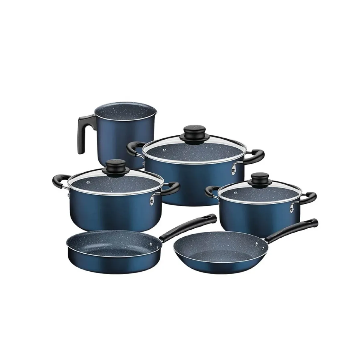 TRAMONTINA - Set Juego De Ollas X9 Piezas Tramontina Bateria Color Azul
