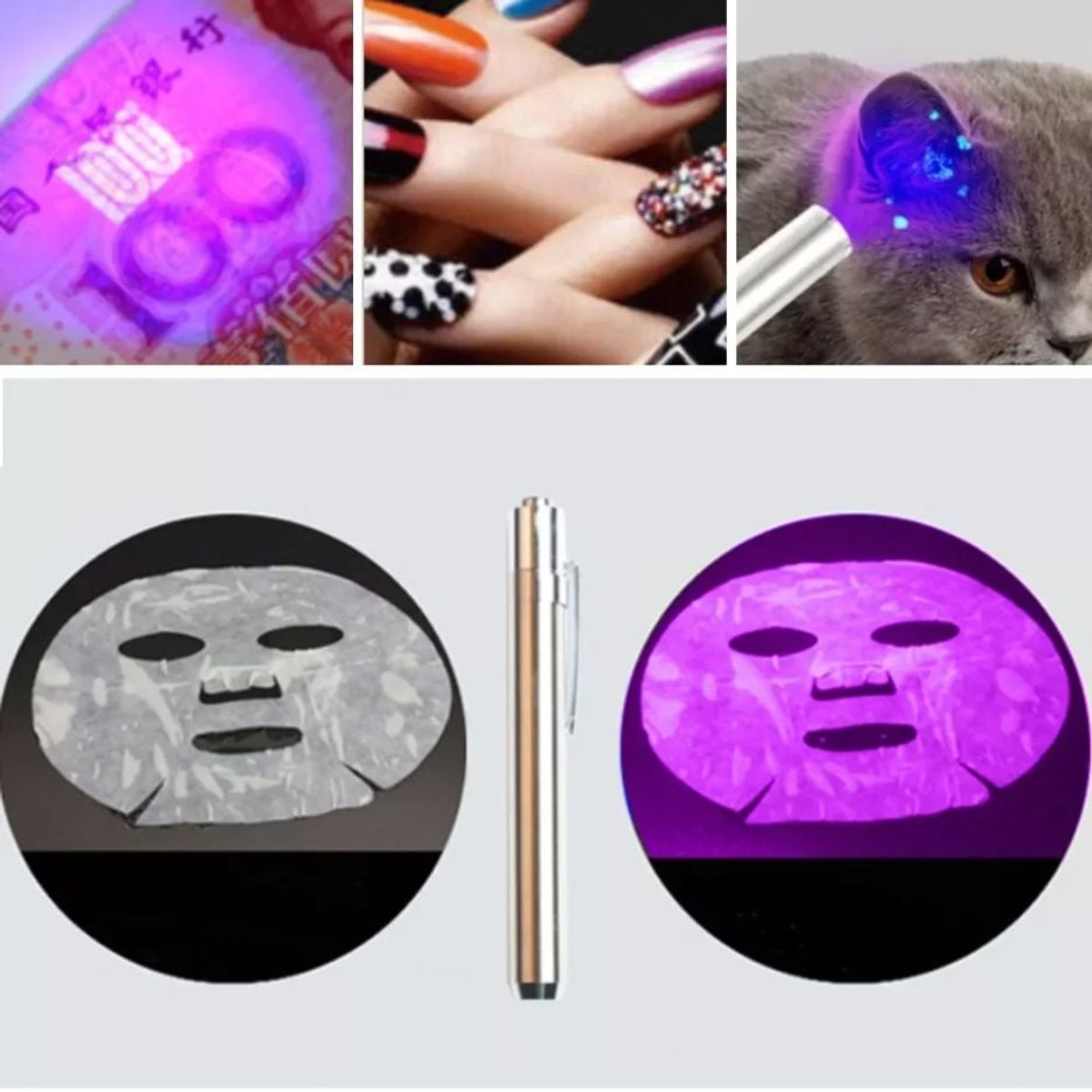 GENERICO - Detector Billetes Portatil En Linterna Luz Uv 365nm Luz negra