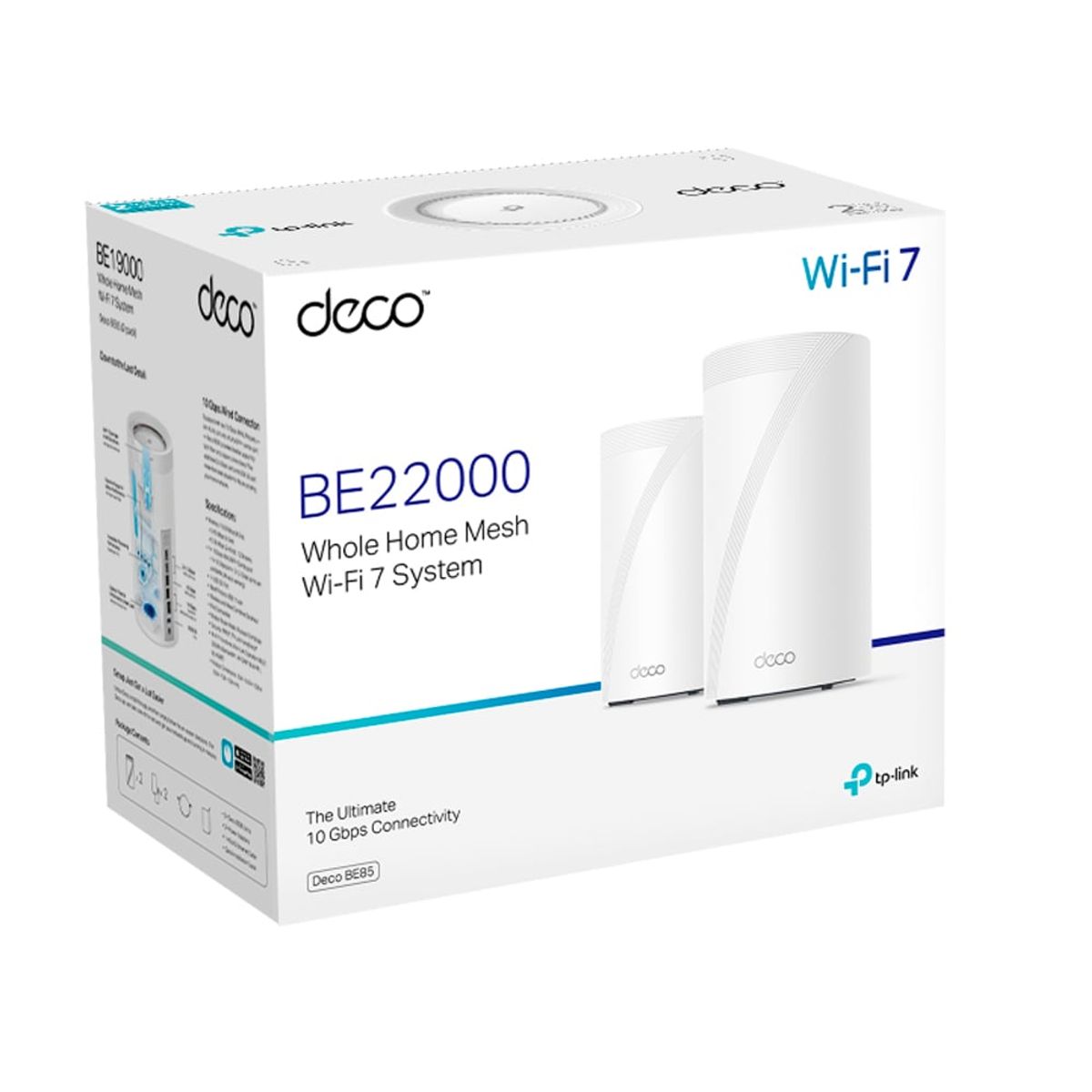 TP LINK - Deco BE85 Sistema Wi-Fi 7 Mesh BE19000 de Triple Banda