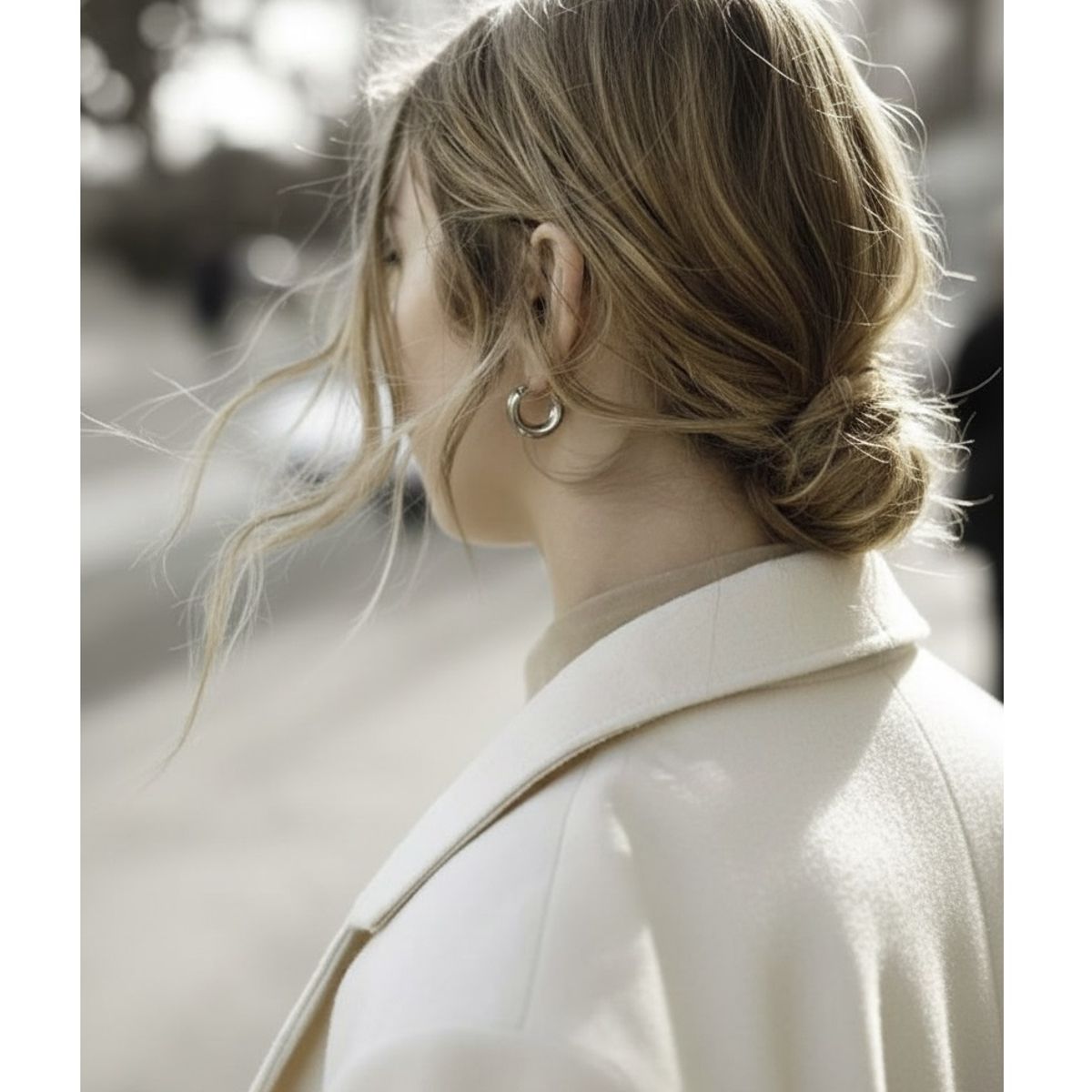 OEM - ARETES ARGOLLAS CHUNKY ACERO INOXIDABLE REGALA DIA DE LA MADRE