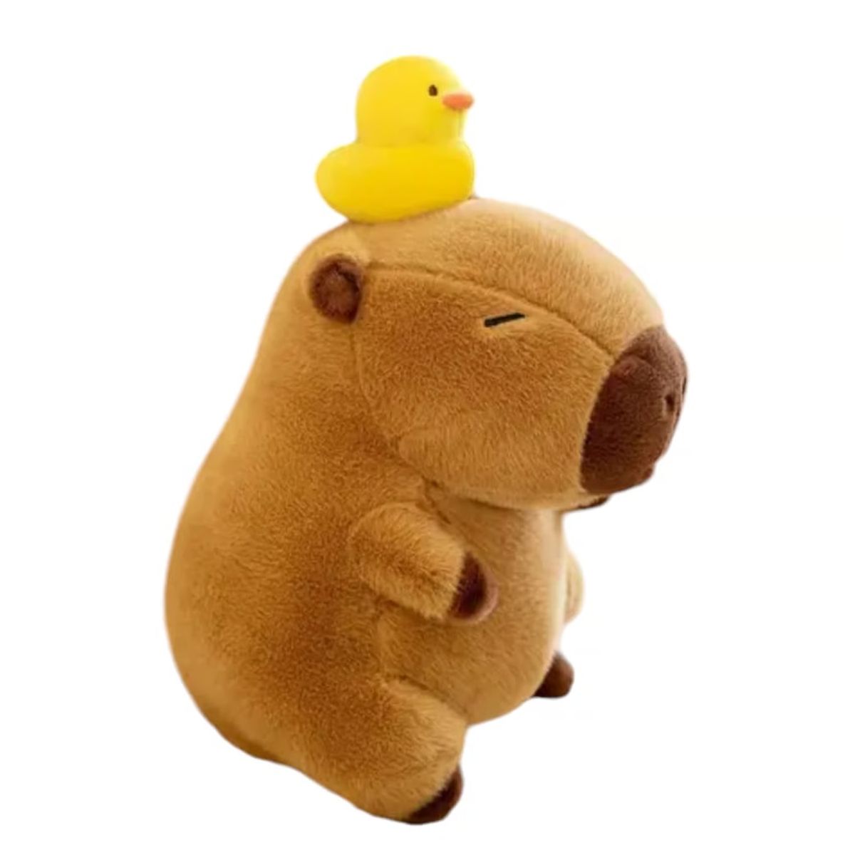 GENERICO - CAPIBARA CON UN PATITO EN LA CABEZA 60CM