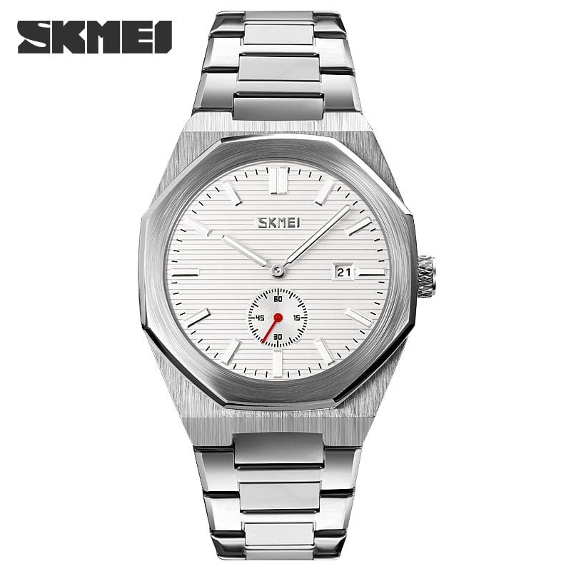 SKMEI - Reloj Skmei 9262 PLATEADO analógo correa Acero