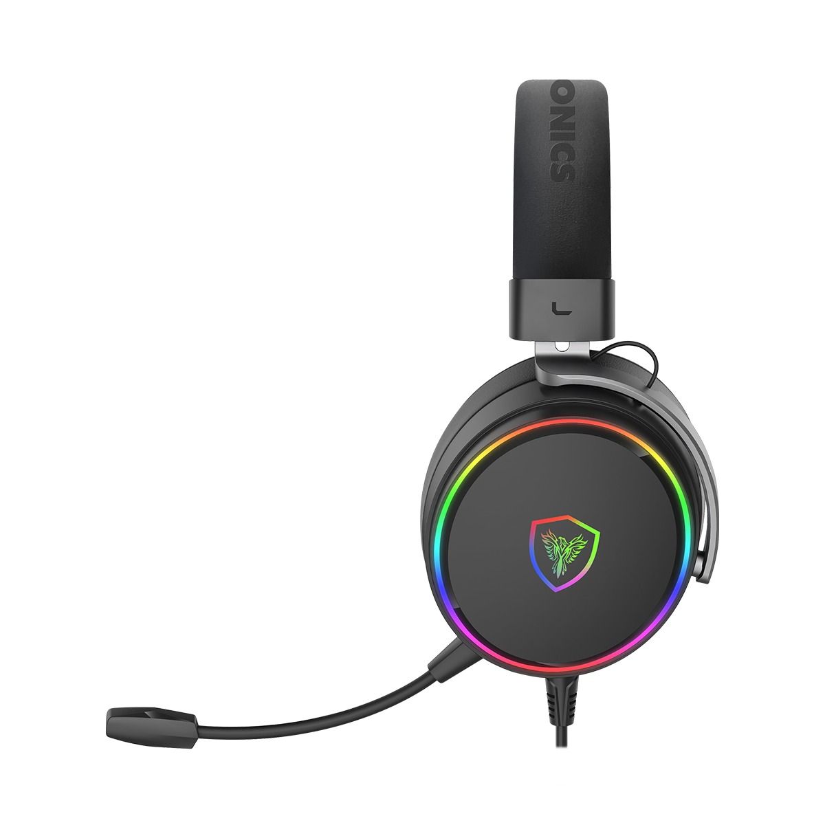 MICRONICS - AUDIFONO GAMER USB 7.1 RGB FANATICS MIC HG8000