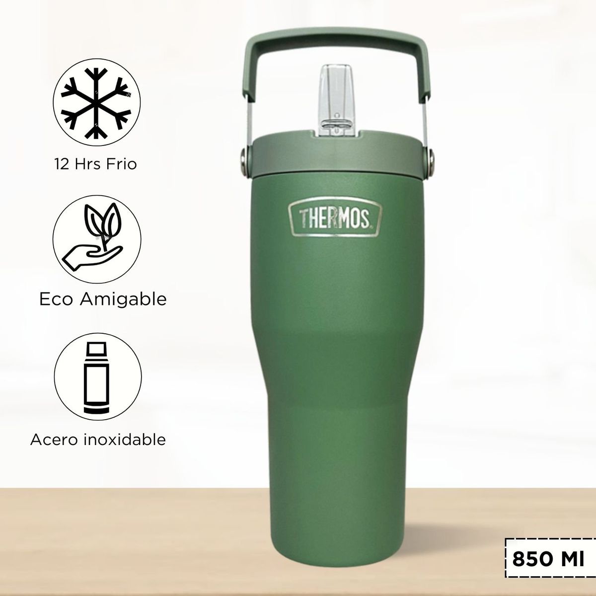 THERMOS - Termo Para Bebida Outdo 850 Ml Verde