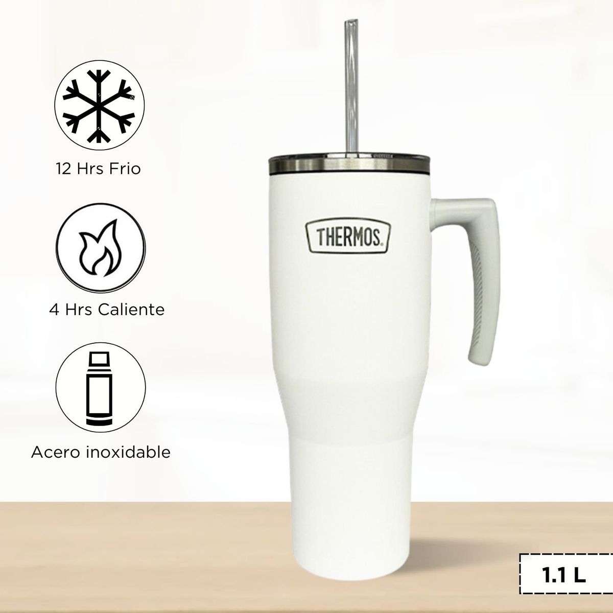 THERMOS - Termo Para Bebida Outdo 1.1 Lt Blanco